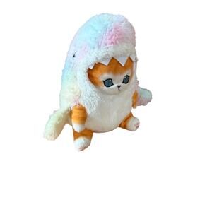 Colorful‎ Shark orange cat plush